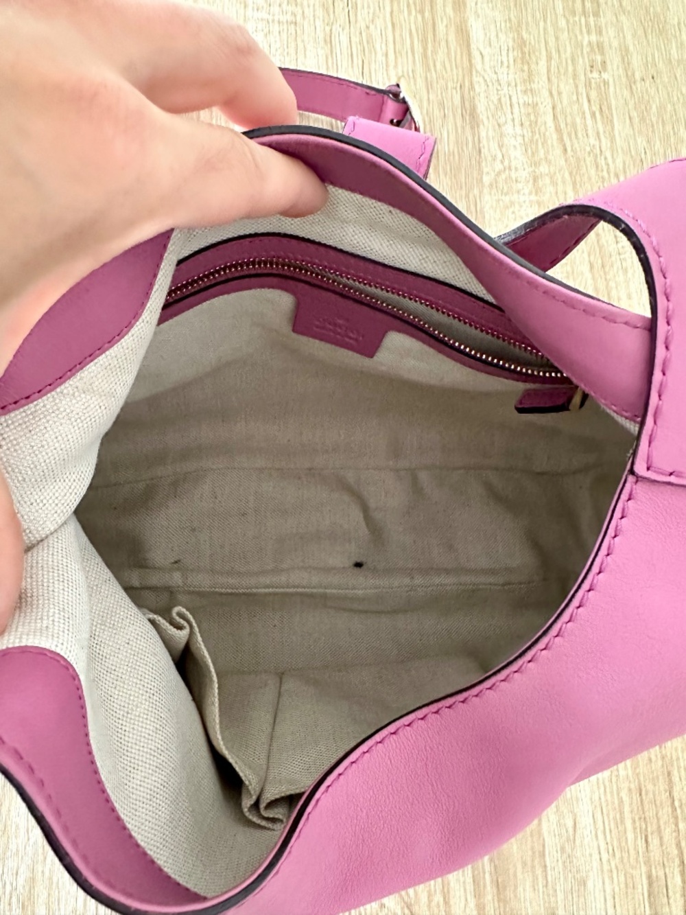 GUCCI Jackie Medium Hobo Bag - Wild Rose Leather - Pristine - Picture 7 of 14